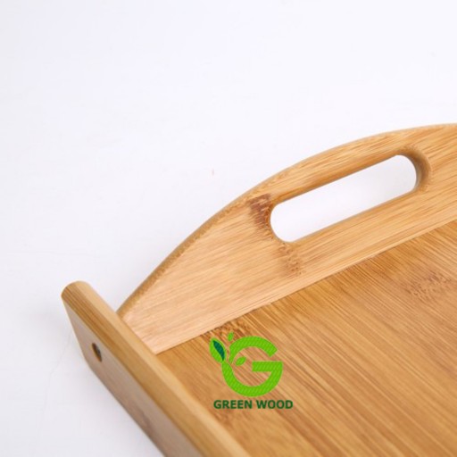 سینی پذیرایی چوبی بامبو مدل HOKIPO - L33 کد Gw140701002