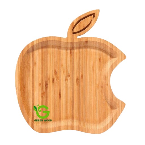 ظرف اردو خوری اردور خوری ظرف سرو و پذیرایی چوبی بامبو طرح سیب کد Gw141201008