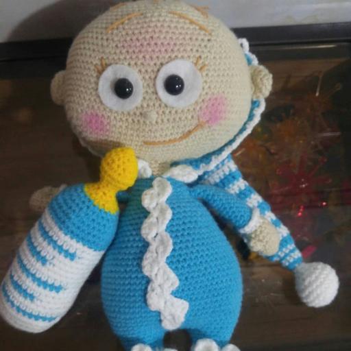 عروسک نینی کاموای اکریل بافت
