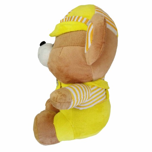 عروسک پولیشی خرس ملبانی کلاه دار سایز3