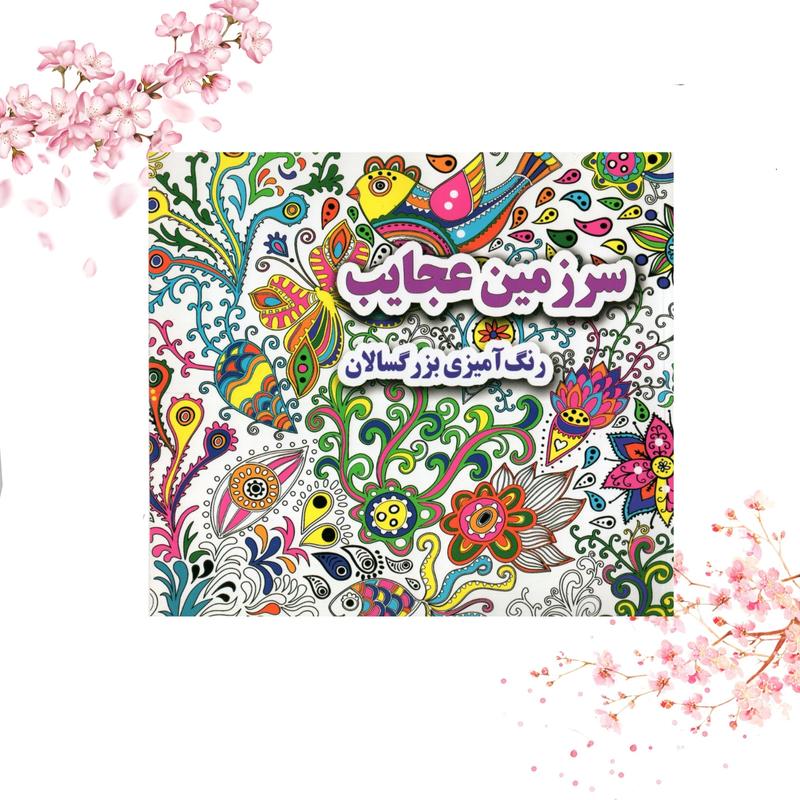 کتاب رنگ آمیزی بزرگسالان  سرزمین عجایب اثر علی ذوالفقاری، انتشارات جواهری 