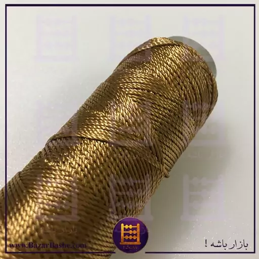 نخ ابریشمی مناسب چرم دوزی دست دوز طول 100 متر رنگ عسلی