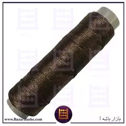 نخ ابریشمی مناسب چرم دوزی دست دوز طول 100 متر رنگ قهوه ای