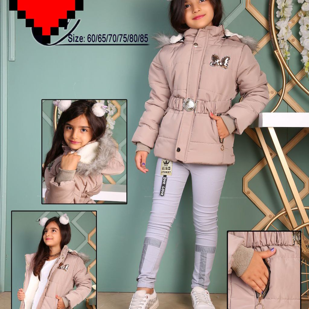 کاپشن دخترانه درجه1 سایز 65 تا 80