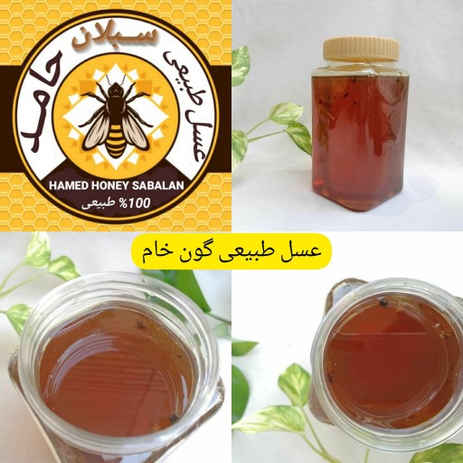 عسل گون طبیعی و ارگانیک خام ( 1 کیلویی ) مستقیم از زنبوردار