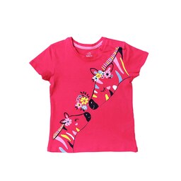 تی شرت دخترانه مدل Baby Go طرح عروسکی کد B20