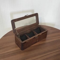جعبه ساعت چوبی 3 تایی