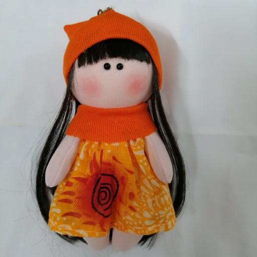 عروسک روسی دختر،  آویز 15 سانتی سفارش عمده در رنگهای متنوع و شاد