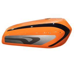 باک موتور سیکلت هوندا میلاد باک رنگ نارنجی روشن مدل کاستوم مشکی