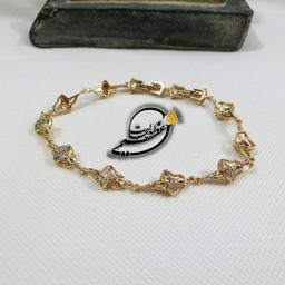 دستبند بسیار زیبای برند Xuping از جنس مس و روکش طلا طرح فرشته با قابلیت سایز