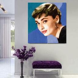 تابلو بوم چاپی لاویا طرح آدری هپبورن کد ART-967