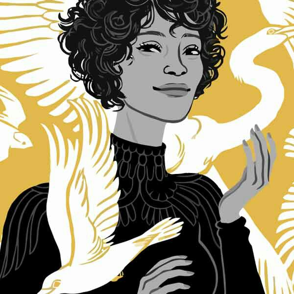 تابلو بوم چاپی لاویا طرح پرتره زن کد ART-1543