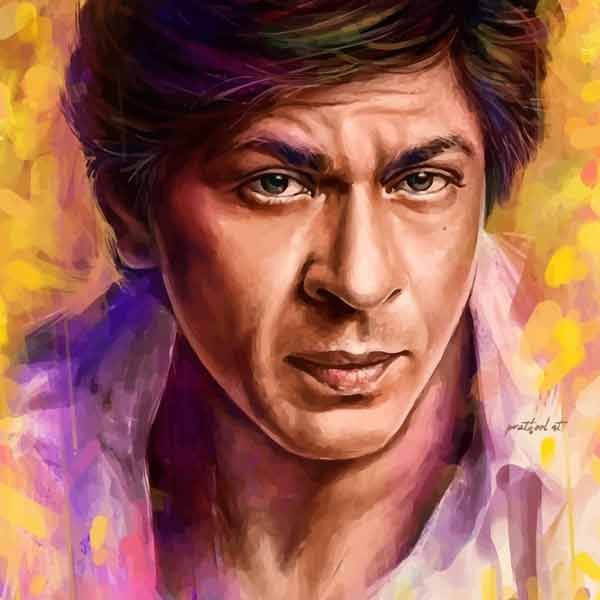 تابلو بوم چاپی لاویا طرح شاهرخ خان کد ART-1424