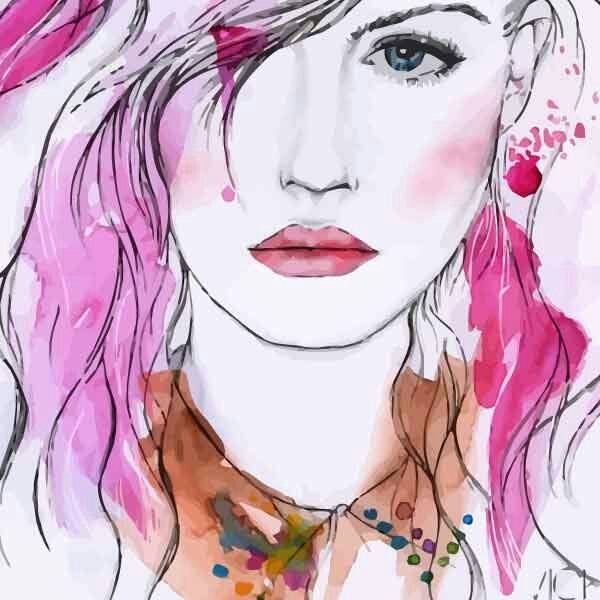 تابلو بوم چاپی لاویا طرح پرتره زن کد ART-1639