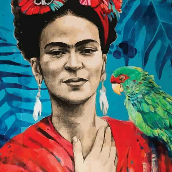 تابلو بوم چاپی لاویا طرح فریدا کالو کد ART-1604