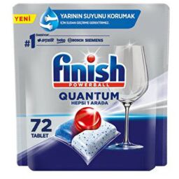 قرص ماشین ظرفشویی فینیش کوانتوم اصلی Finish بسته 72 عددی
