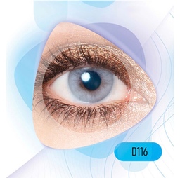 لنز چشم رنگی (زیبایی) سالانه کلیر ویژن طوسی روشن بدون دور 