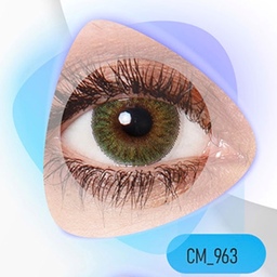 لنز چشم رنگی (زیبایی) سالانه کلیر ویژن سبز عسلی بدون دور 
