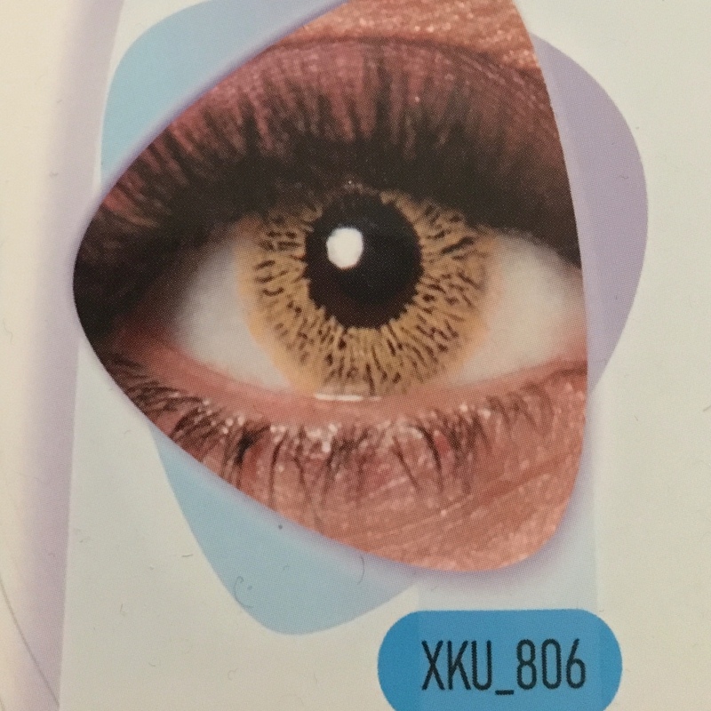 لنز چشم طبی رنگی سالانه کلیر ویژن عسلی روشن بدون دور