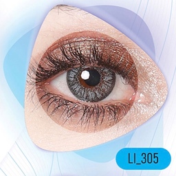لنز چشم رنگی (زیبایی) سالانه کلیر ویژن طوسی دور دار 