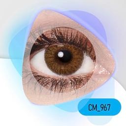 لنز چشم رنگی (زیبایی) سالانه کلیر ویژن عسلی بدون دور 