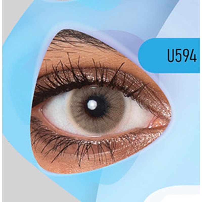 لنز چشم رنگی (زیبایی) سالانه کلیر ویژن (عسلی کاراملی یخی بدون دور )