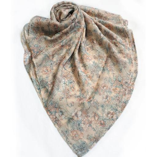 روسری حریر کریشه گلدار (کد 1405)