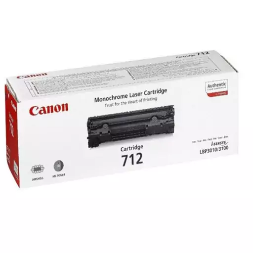 کارتریج تونر لیزری مشکی کانن Canon 712 (باضمانت و گارانتی)