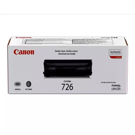 کارتریج تونر لیزری مشکی کانن Canon 726 (باضمانت و گارنتی)