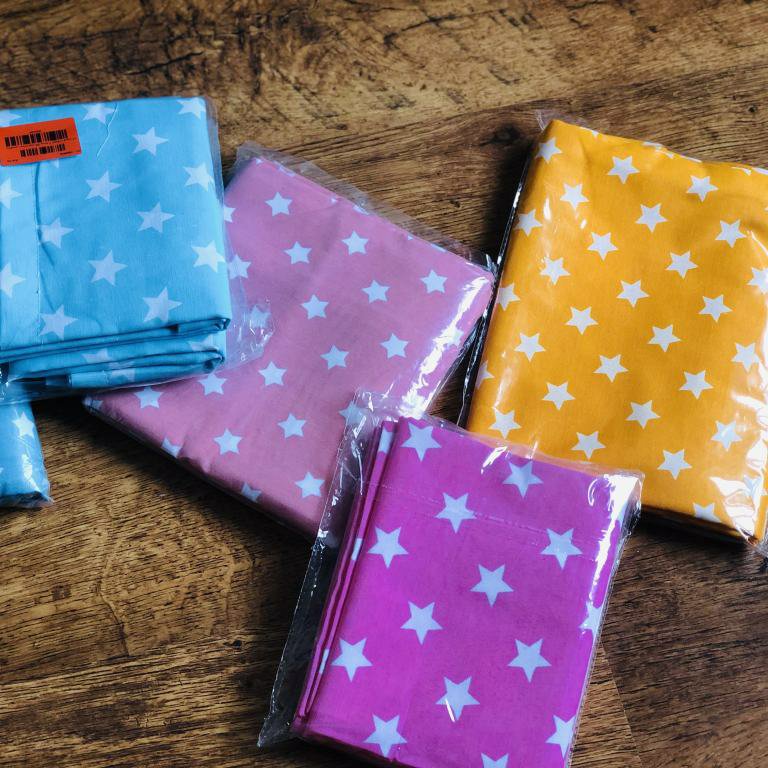 روبالش زیپ دار مدل ستاره بسته 2عددی سایز استاندارد قابل شستشو داعمی