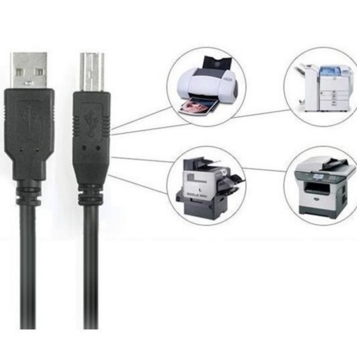 کابل پرینتر شیلد دار USB KNET یک و نیم متری