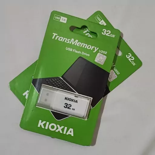 فلش مموری USB2 Kioxia ظرفیت 32G گارانتی  دو ساله ،mit