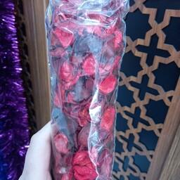  گل خشک قرمز تزئینی 