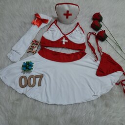 لباس خواب یا کاستوم پرستاری پنج تکه Valentine کد 007 