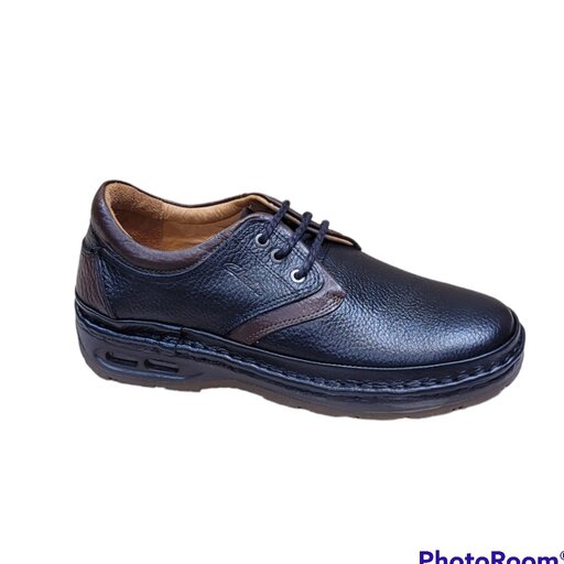 کفش مردانه دست دوز چرم‌طبیعی با کفی کپسولی در دو رنگ‌ و سایز 40تا44