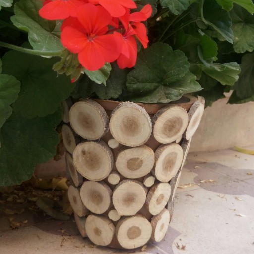 گلدان چوبی(دست ساز)