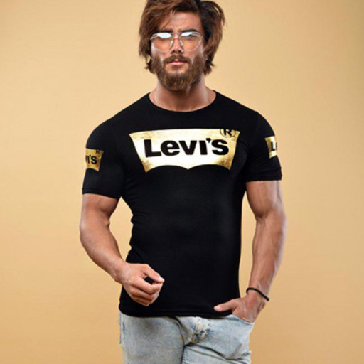 تی شرت مردانه طرح LEVIS از جنس ویسکوز