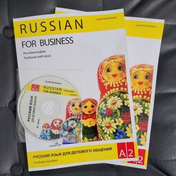 کتاب آموزشی زبان روسی برای کسب و کار ،  Russian for Business  سطح A2  چاپ سیاه و سفید - راشن فور بیزینس
