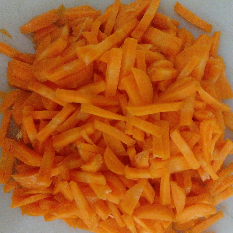 هویج رنده شده مناسب سوپ