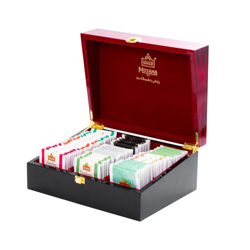 جعبه تشریفات چای و دمنوش گیاهی مسما مدل VIP - بسته 90 عددی