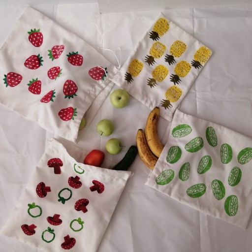 کیسه های پارچه ای بند دار مخصوص نگهداری
میوه و سبزی