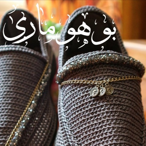 گیوه ابریشمی طوسی