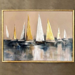 تابلو نقاشی قایق ها