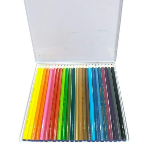 مداد رنگی 24 رنگ جعبه فلزی پارس مداد ایرانی
