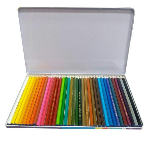 مداد رنگی 36 رنگ جعبه فلزی پارس مداد ایرانی