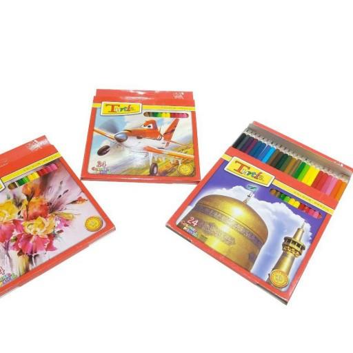 مداد رنگی 24 رنگ جعبه مقوایی لاک پشت ایرانی