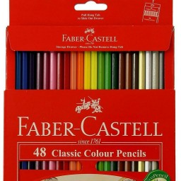 مداد رنگی 48 رنگ فابرکاستل اصل ( جعبه مقوایی ) شرکتی