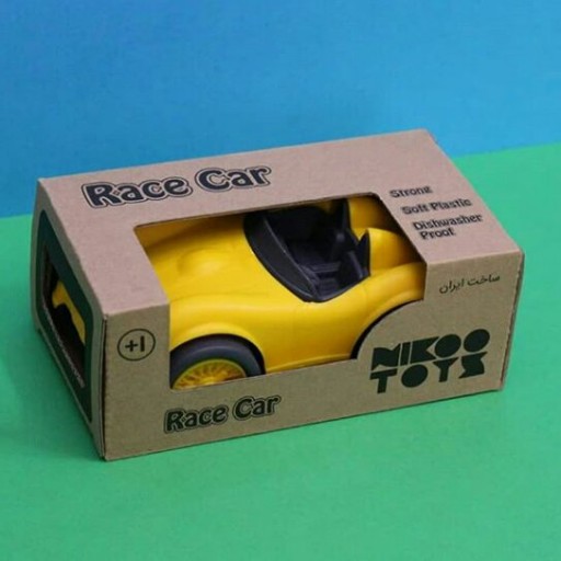 ماشین مسابقه ای زرد برند نیکو تویز