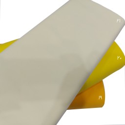پارچه تترون درنا ساده تک رنگ طیف زرد عرض 90 سانتی متر طول هرعدد معادل یک متر