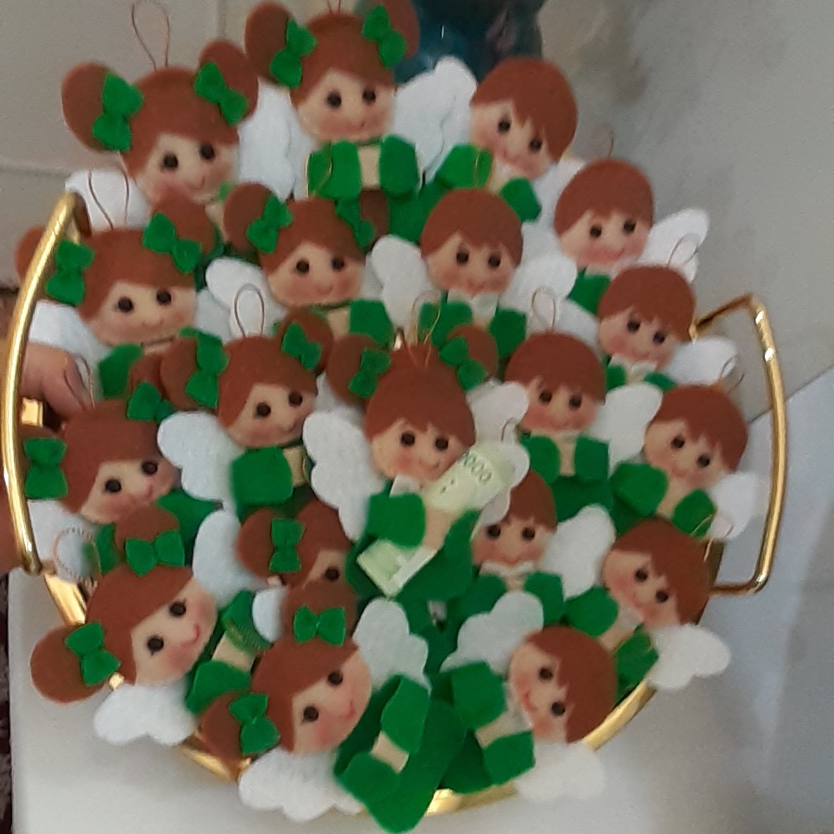 گیفت غدیر طرح فرشته دختر وپسر برای گذاشتن پول به شکل اویز قیمت 10عدد150هزار تومن